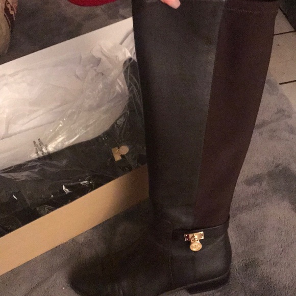 Michael kors hamilton tall boot. Dark chocolate. - Picture 2 of 4